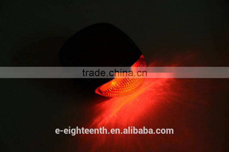 2016 hot Cycling Bicycle Bike 5 LED Red Rear Tail Back UFO 180 Round Warning Lamp Light