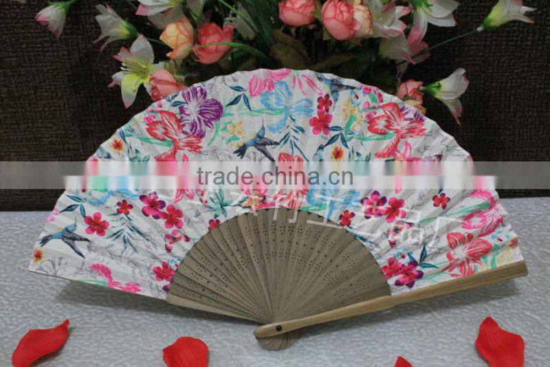 bamboo silk ladies fan