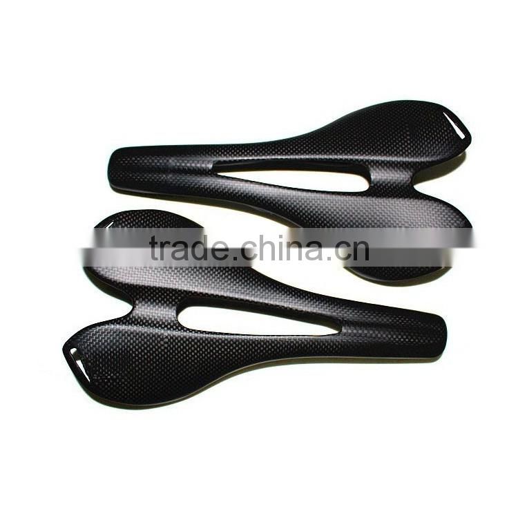 2016 high quality 3k UD full carbon fiber T700C bicycle saddle for sale