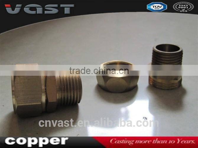 Pentagon brass nut,male thread brass coupling fitting,brass nipple fittings,copper accessories