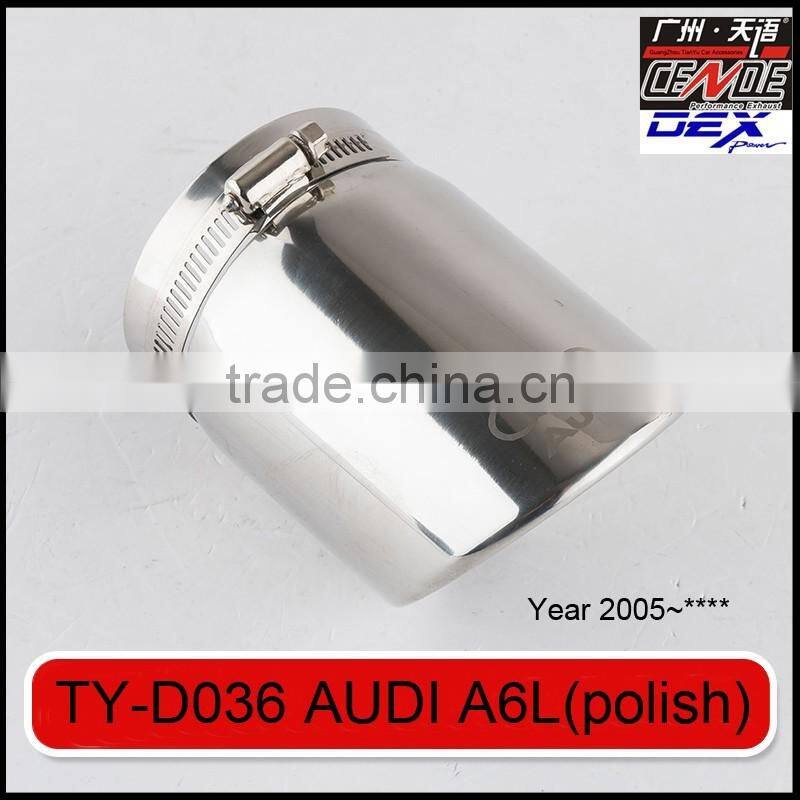 stainless exhaust pipe muffler tips for Audi A6L