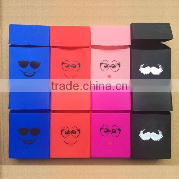 New arrival customized 20 pack silicone cigarette case with OEM service available