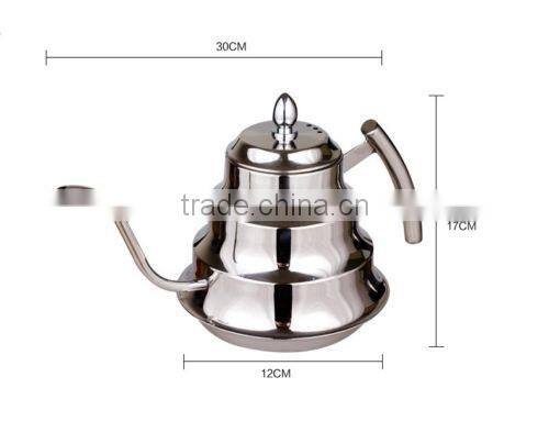 newest pour over drip1.2L coffee kettle/stainles steel moroccan teapot tea kettle