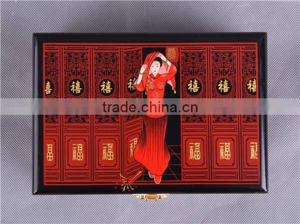 Red chinese lacquer Jewelry boxes/chinese style/eastern design/Home Decoration