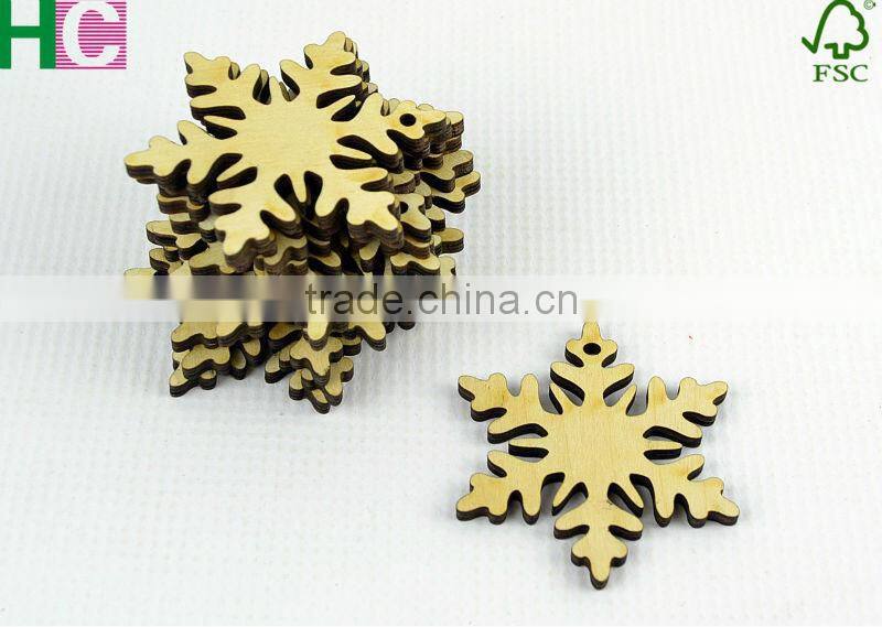 wood snow slices for Christmas tree decoration