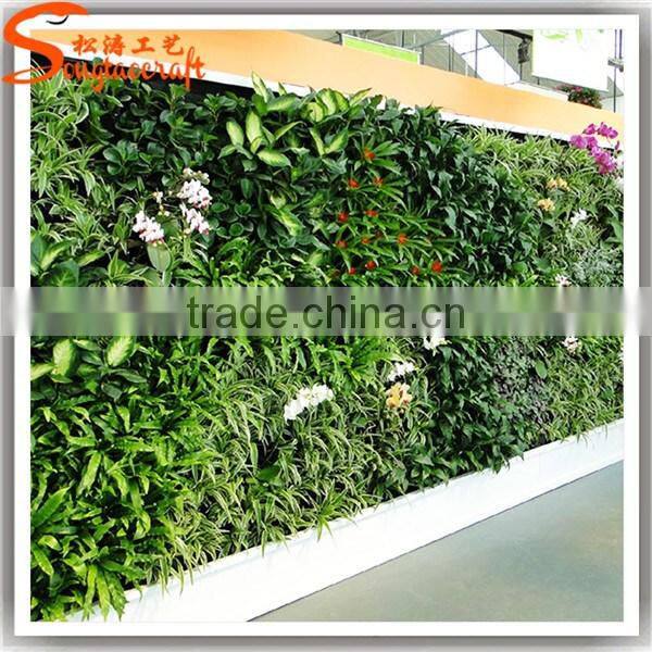 Guangzhou songtao supplier artificial green wall fake plastic green wall