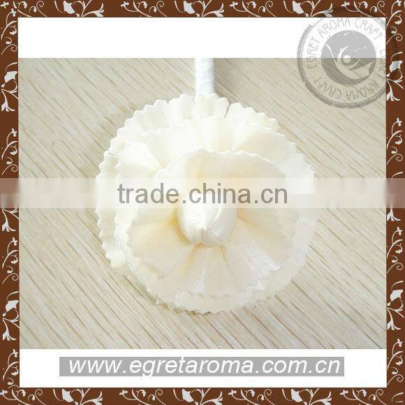 Factory price customized shape and size sola scented wood flower