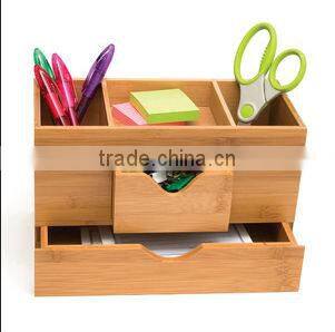 nice pen container with two little drawer