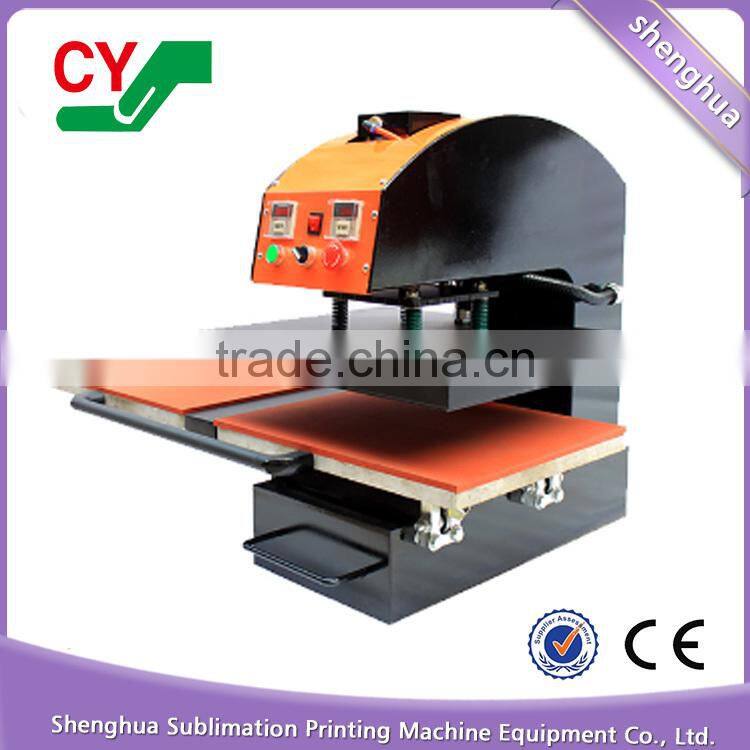 Efficient high quality double sided plates t-shirt pneumatic heat press machine