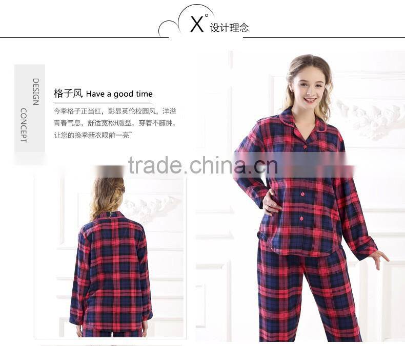 warm cotton women pajamas suits red pajamas home comfortable sleepware