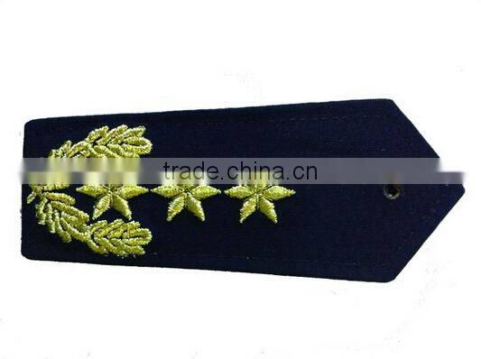 custom hand made embroidery shoulder boards epaulets for uniforms