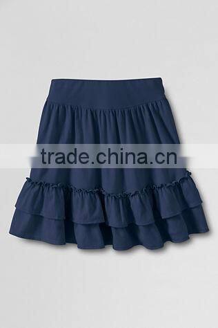 New Design Cake Pattern Half Knitted Girls Kids Skirt