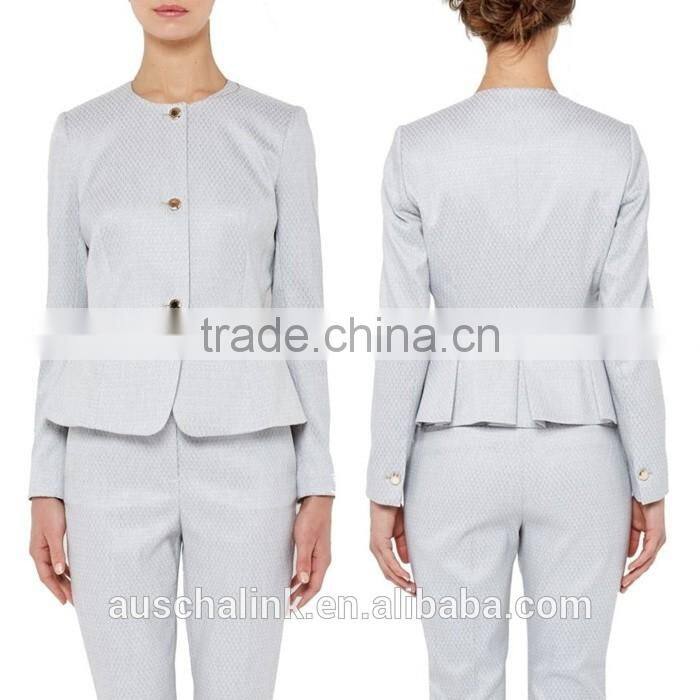2016 Autumn ladies trendy suit deisign jackets wholesale