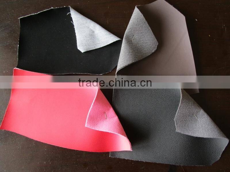 Pu Artificial Leather Stocklot, Pu Nonwoven Leather for Sporting Shoes