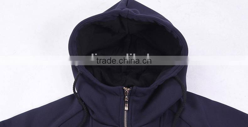 High Fashion sport uniform customize causal winter zip-up Sweatshirt Hoody for Men