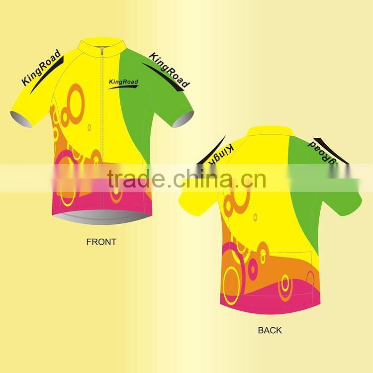 ODM/OEM custom quick dry polyester cycling jersey for men 2016 bike clothes