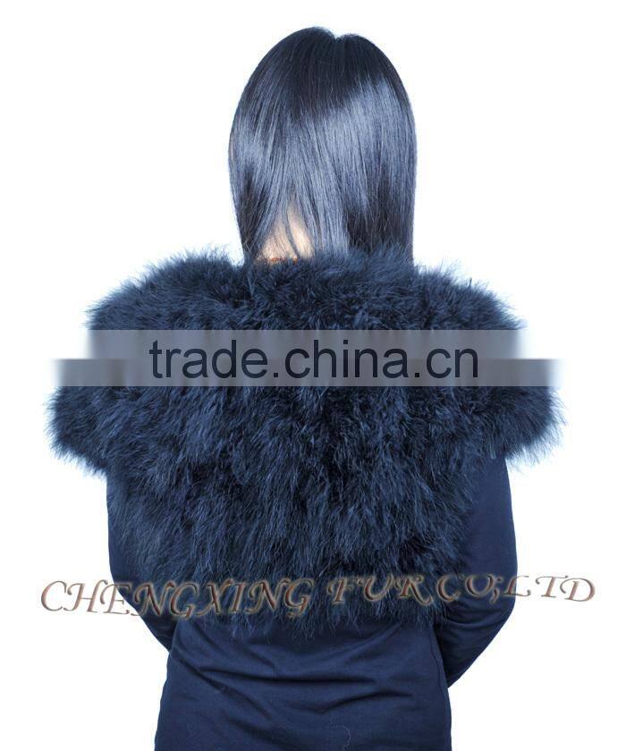 CX-G-B-249A 2016 New Product Fashion Women Turkey Fur Vest
