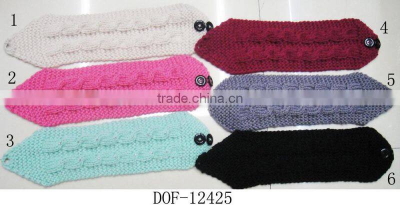 Fashion Hot crochet acrylic designer new arrival knitted hair band