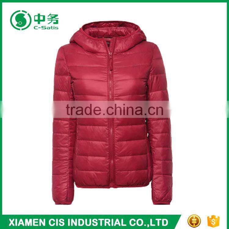New Style Winter Ultra Light Slim Fit Women Goose Down Filled Jacket