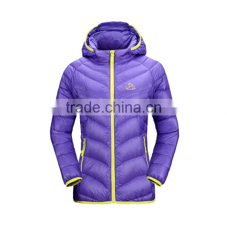 2017 new waterproof womens down jacket compressible ,womens' ultralight jackets
