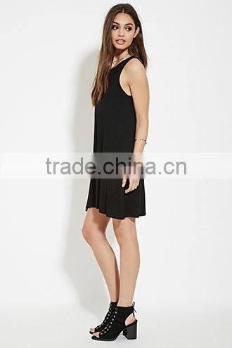 Cross with the a-line sleeveless dresses