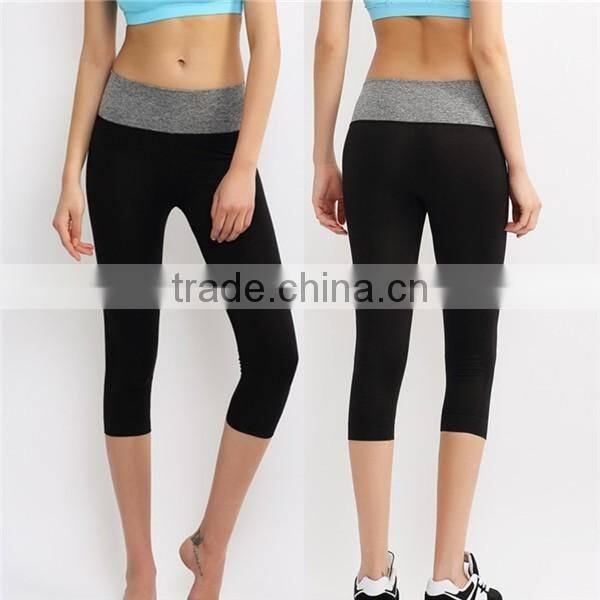 Made in China high quality fashion sports yoga capri legging