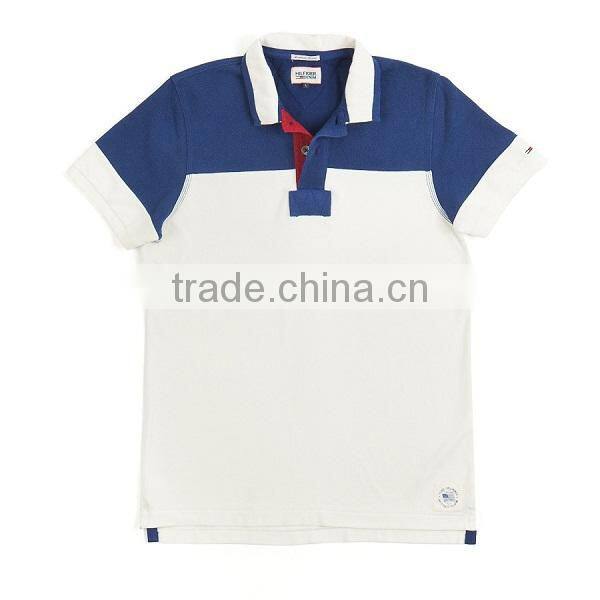 Custom blue collar white 100 cotton pilot t shirt