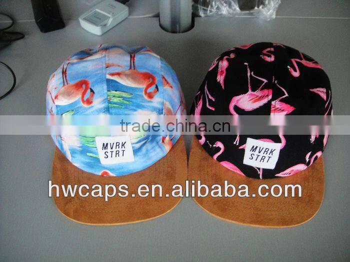 2014 Best Selling 100% Cotton Printed Pattern Very Cheap 5 Panel Cap