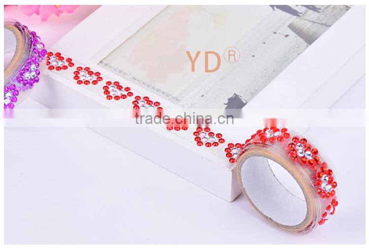 1.5cm*1m love acrylic rhinestone adhesive tape