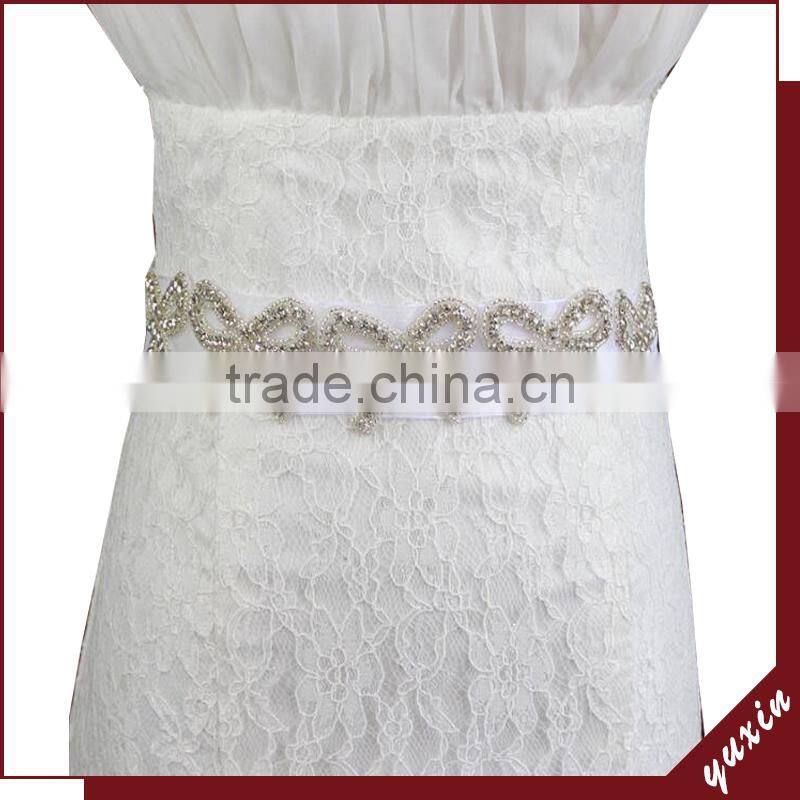 YXBB64 Rhinestone trim for wedding belt Bridal Belts wedding belt With Diamond Sashes