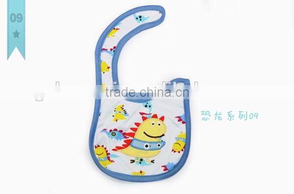 wholesale 2016 embroidery cartoon baby bibs 100% cotton