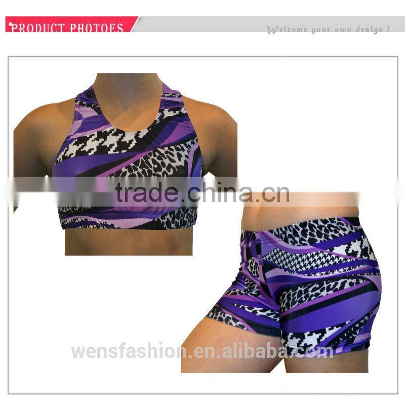 Wholesale Clothing Latest Fashion Sexy Yoga Bra Design Women Yoga Short Yoga Bra Set