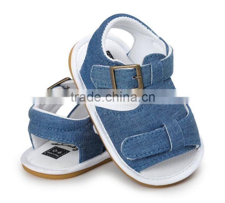 2017 new design baby girl sandals, leather baby sandals