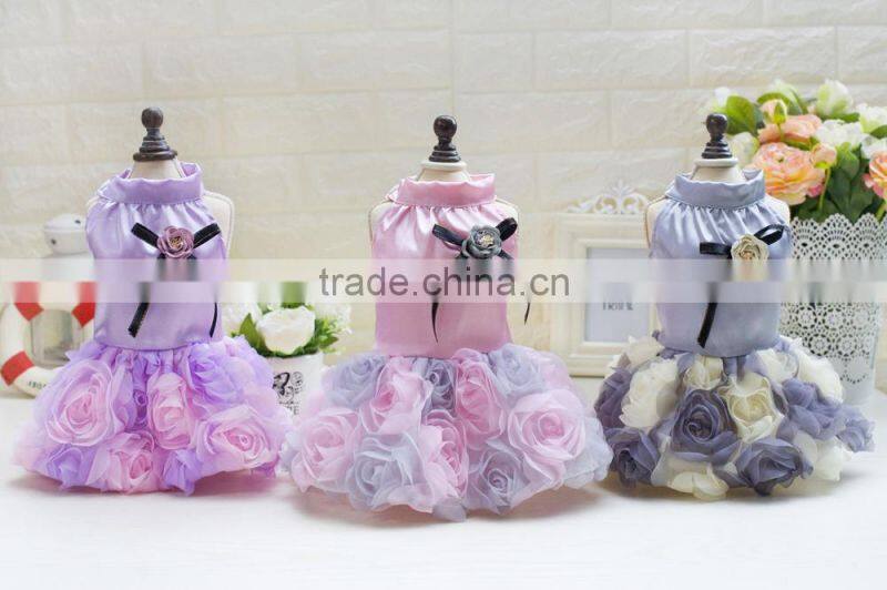 R1945H Latest Pet Dress Design,Pet Dog Clothes With Bow-Knot