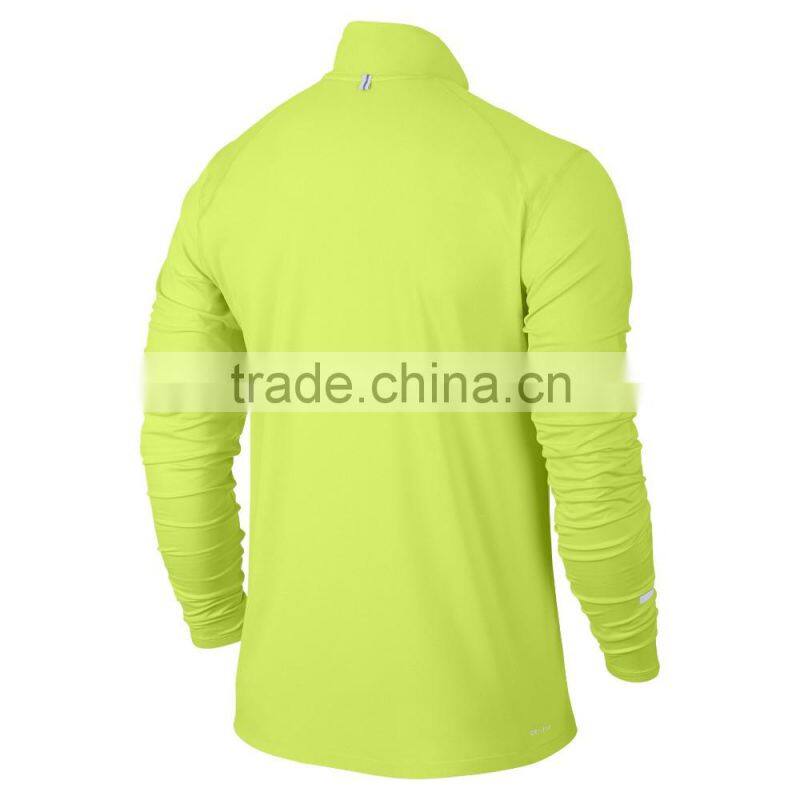 thin european style Fluorescent Yellow simple sportswear luxury hoodies with reflective tape