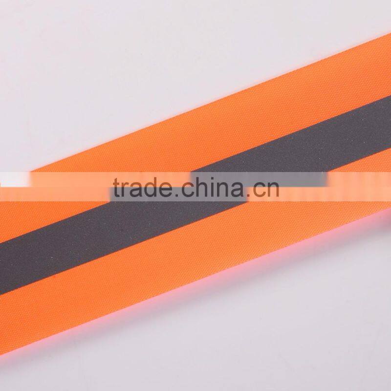 Hi Vis Reflective Fabric Tape Roll Sew-on, Lime green, reflective bias tape