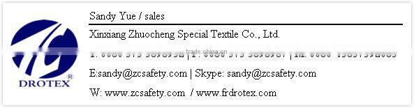 natural cotton Modacrylic blending fire resistant fabric for winter clothing