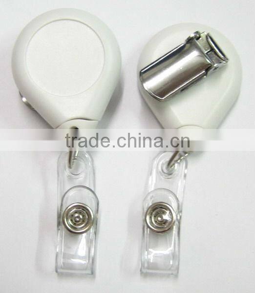 Translucent Jelly color cliped neckline ID badge reel