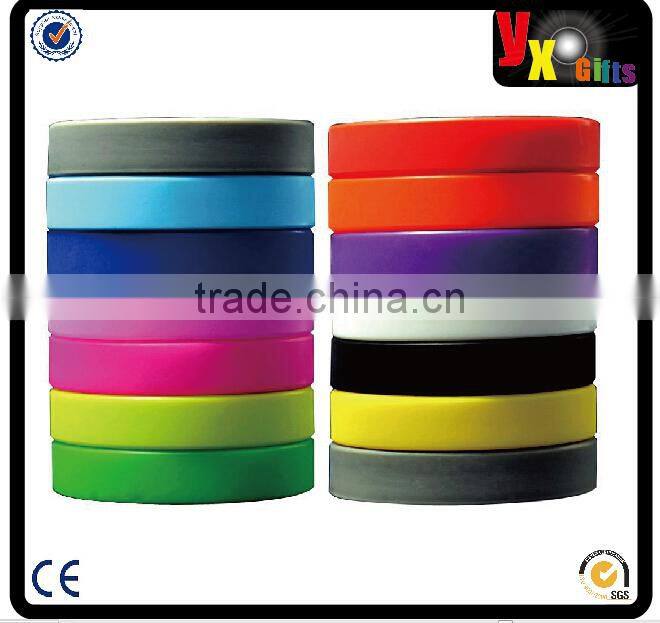 (Price/100 PCS)GOGO Thin Silicone Wristbands, Rubber Bracelets, Party Favors