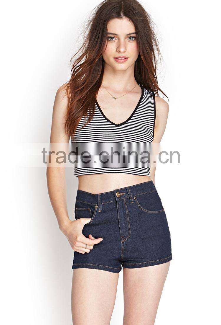 hot selling women denim shorts made in china wash skinny wholesale cheap denim shorts
