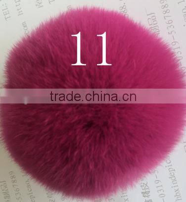 YR638 Cheap Real Fur Pom/Genuine Rex Rabbit Fur Pom pom/Cute Fur Accesory