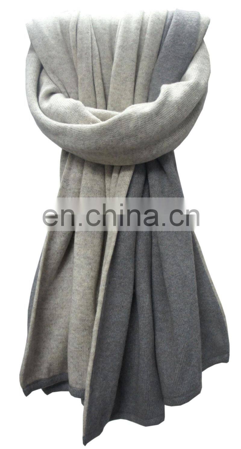 Cashmere knit scarf, shawls,Double face winter Pashmina wool blended knit scarves