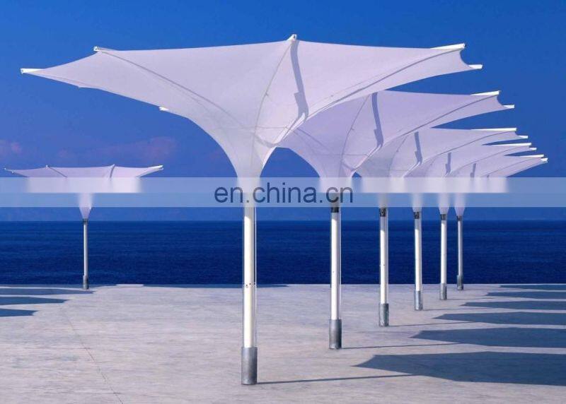 Italy design coffee shop umbrellas/LED square tulip umbrellas for outdoor ecents