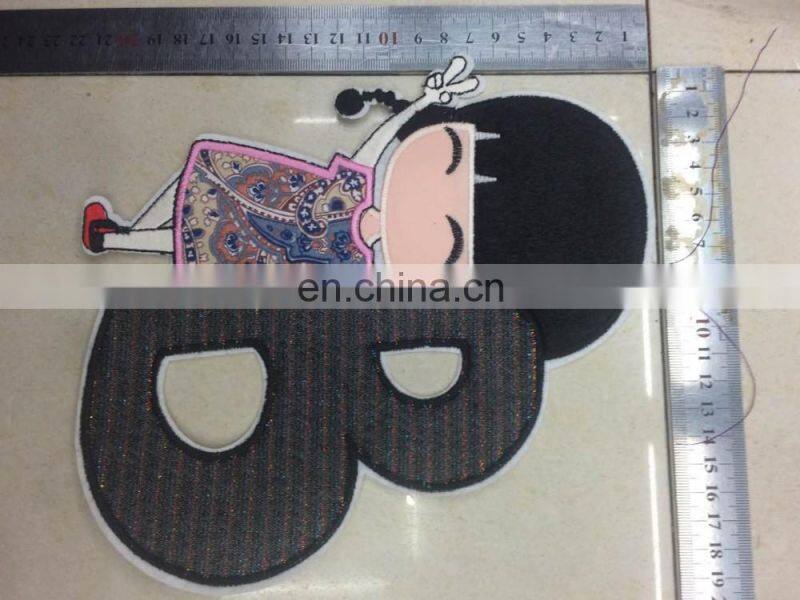 2016 cheap embroidery sequins cute hot fix motifs,fashion patches,embroidered patch