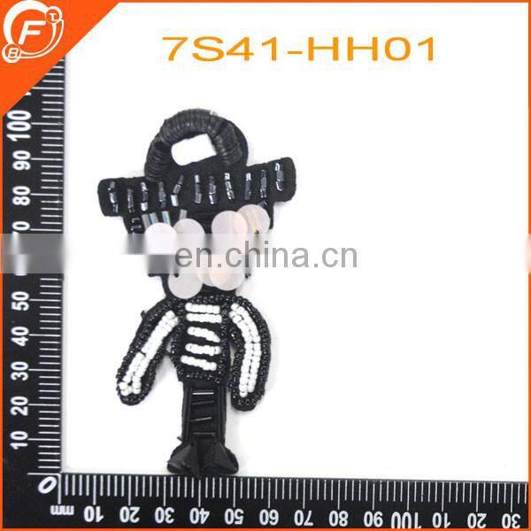 2018AW new 3D beading sequin PVC embroidery little doll patches