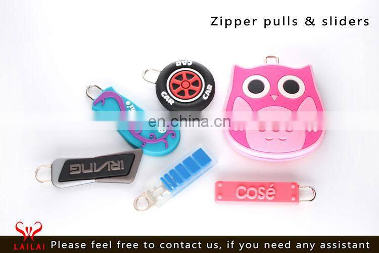 Wholesale decorative zip pull in many varieties