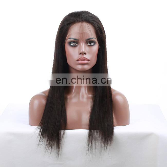 100% Remy Human Hair Indian Virgin Hair Wig Unprocessed Indian Full lace Wig