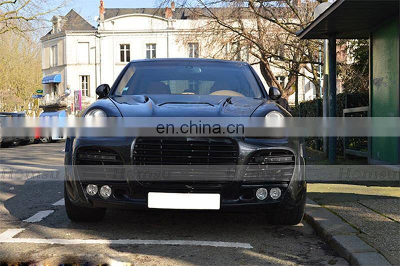 car parts auto spare pack earo kit fiber glass material TA style design body kit with hood and exhaust for cayenne 955 04-07