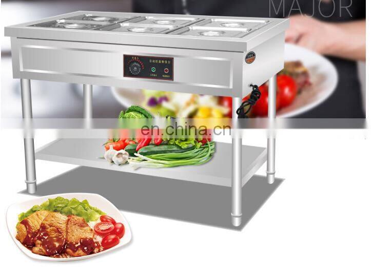 Table counter soup warmer pan/food warmer/chafing dish warmer display for restaurant