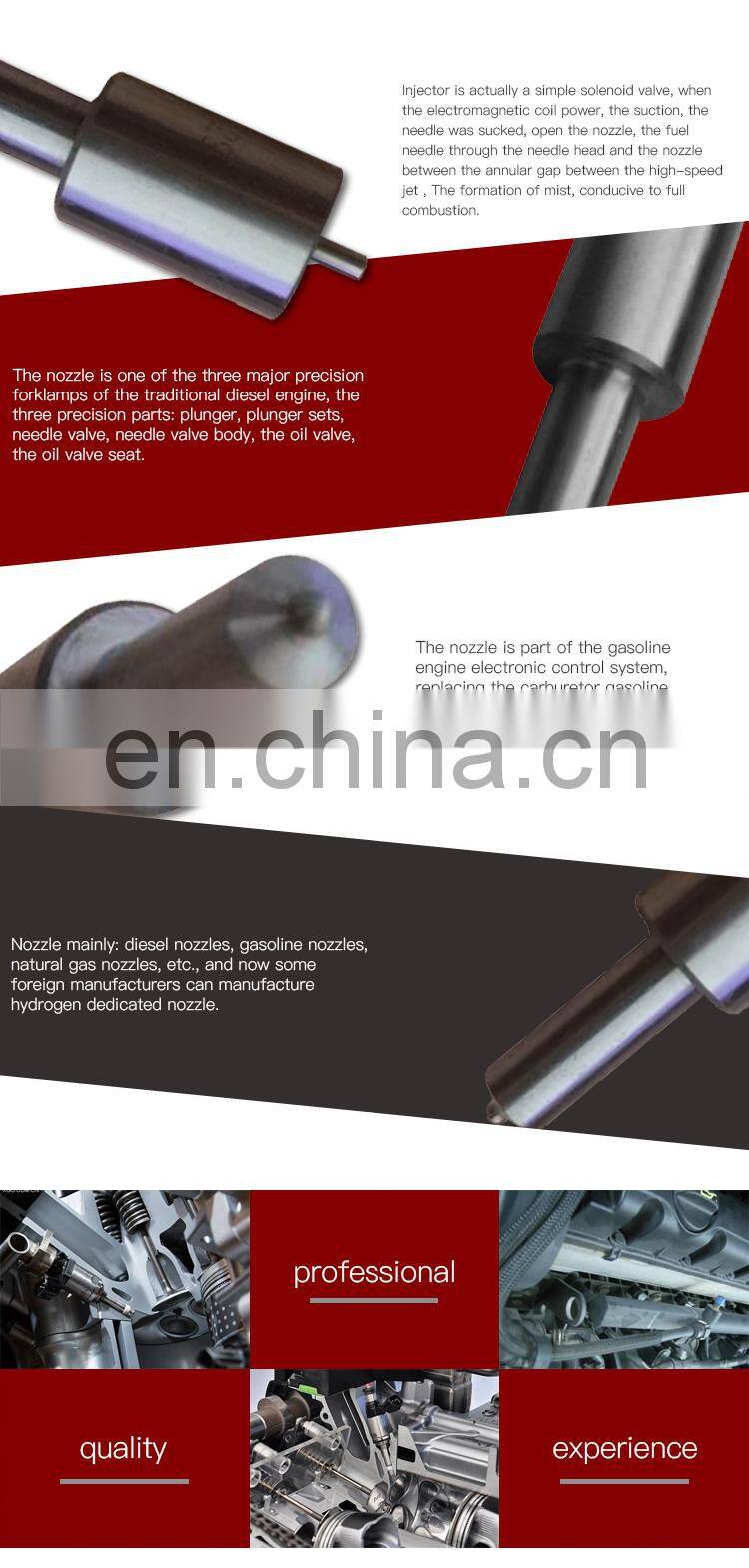 Reasonable Prices S type nozzle series diesel fuel injector nozzle ZCK155S527